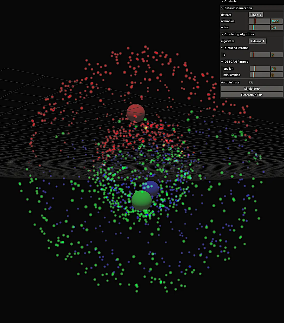 Visualization of data clustering algorithms in action - Status: Live Demo Available